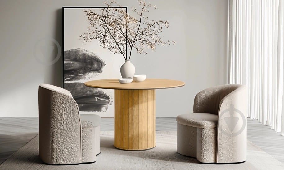 Стіл обідній FRISCO Ротто 1200x1200x750мм дуб/дуб - фото 5 Стіл обідній FRISCO Ротто 1200x1200x750мм дуб/дуб - фото 5