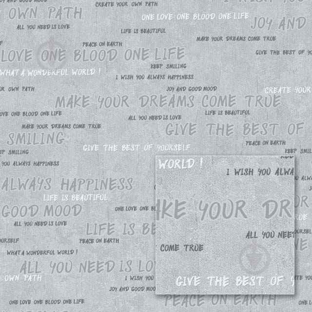 Обои из вспененного винила Sintra Modern WALL MESSAGES 356265 0,53x10,05 м - фото 1 Обои из вспененного винила Sintra Modern WALL MESSAGES 356265 0,53x10,05 м - фото 1