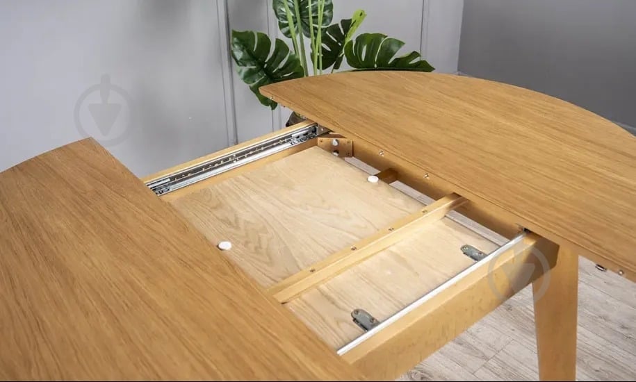 Стол обеденный Prestol Марс 900(1375)x900x750мм дуб/дуб - фото 8