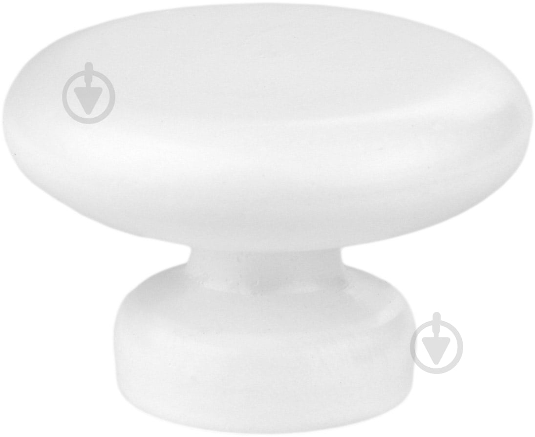 Меблева ручка кнопка дерев'яна №3 на один отвір мм білий - фото 3