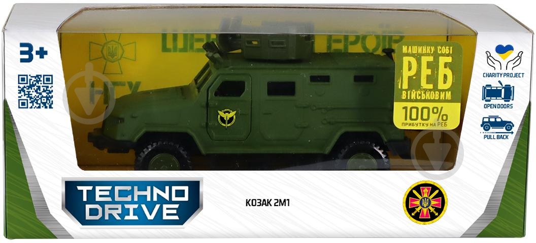 Автомодель TechnoDrive Шевроны Героев Казак 2М1 ГУР МО KS450-1 - фото 1 Автомодель TechnoDrive Шевроны Героев Казак 2М1 ГУР МО KS450-1 - фото 1
