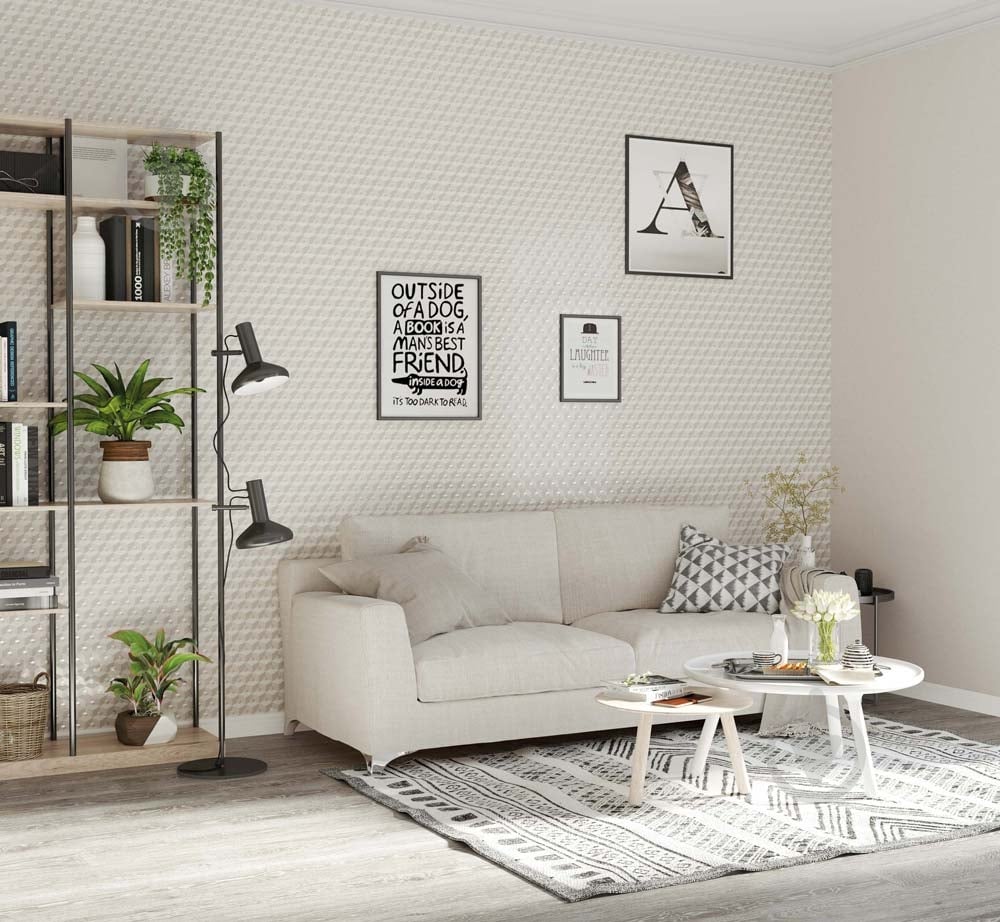 Обои из вспененного винила Sintra Modern 3D CUBES 356609 0,53x10,05 м - фото 2 Обои из вспененного винила Sintra Modern 3D CUBES 356609 0,53x10,05 м - фото 2