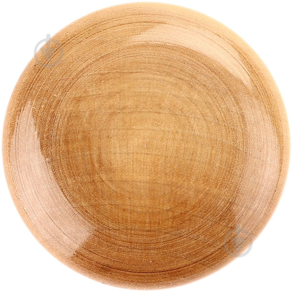 Мебельная ручка кнопка деревянная №3 береза - фото 3