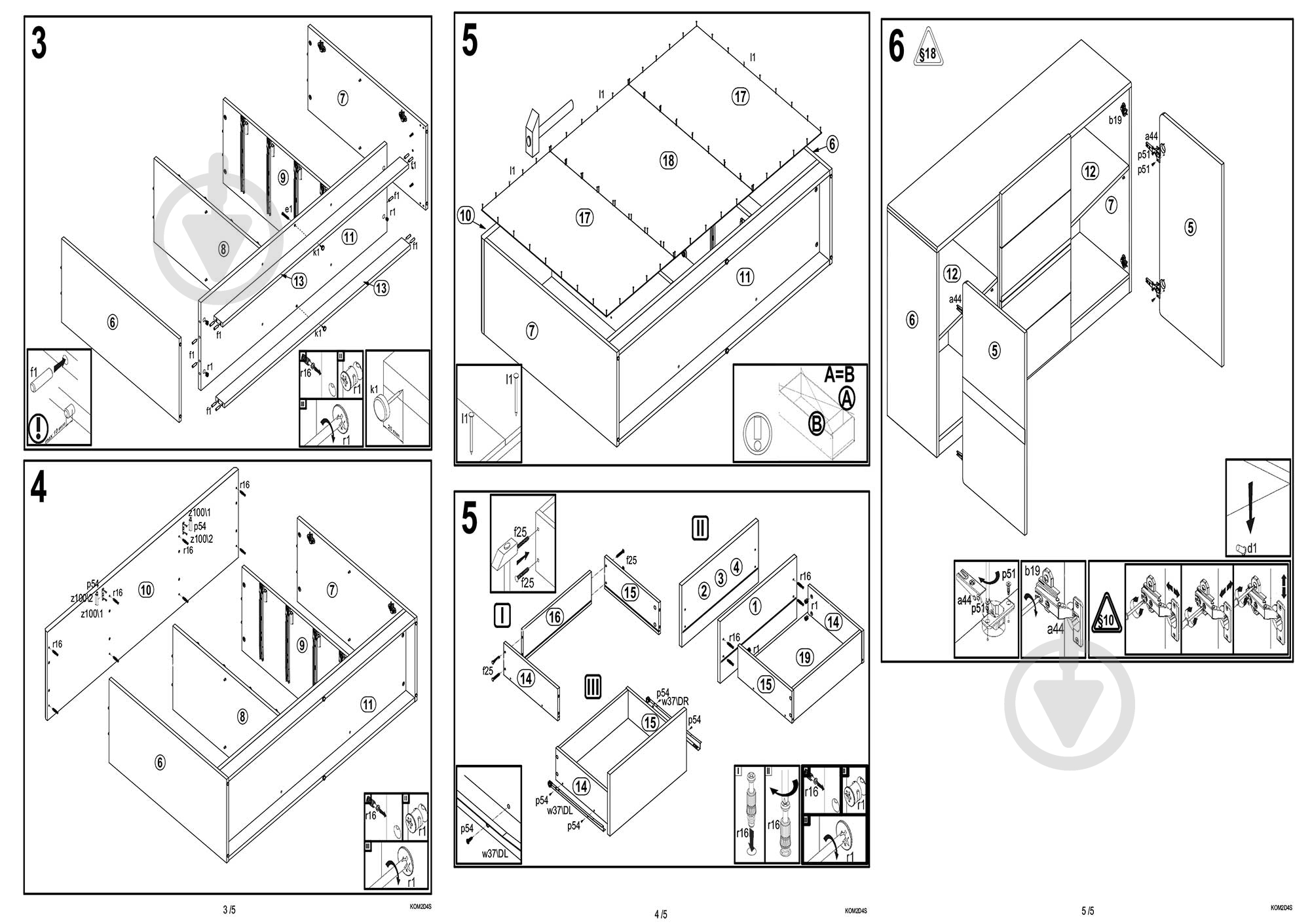 Комод BRW Україна 2D4S Liberty дуб сонома/белый глянец - фото 4