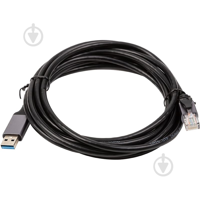 Кабель PowerPlant CAT6 UTP, USB3.0 Type-A - RJ45 3 м black (CA914999) - фото 1 Кабель PowerPlant CAT6 UTP, USB3.0 Type-A - RJ45 3 м black (CA914999) - фото 1
