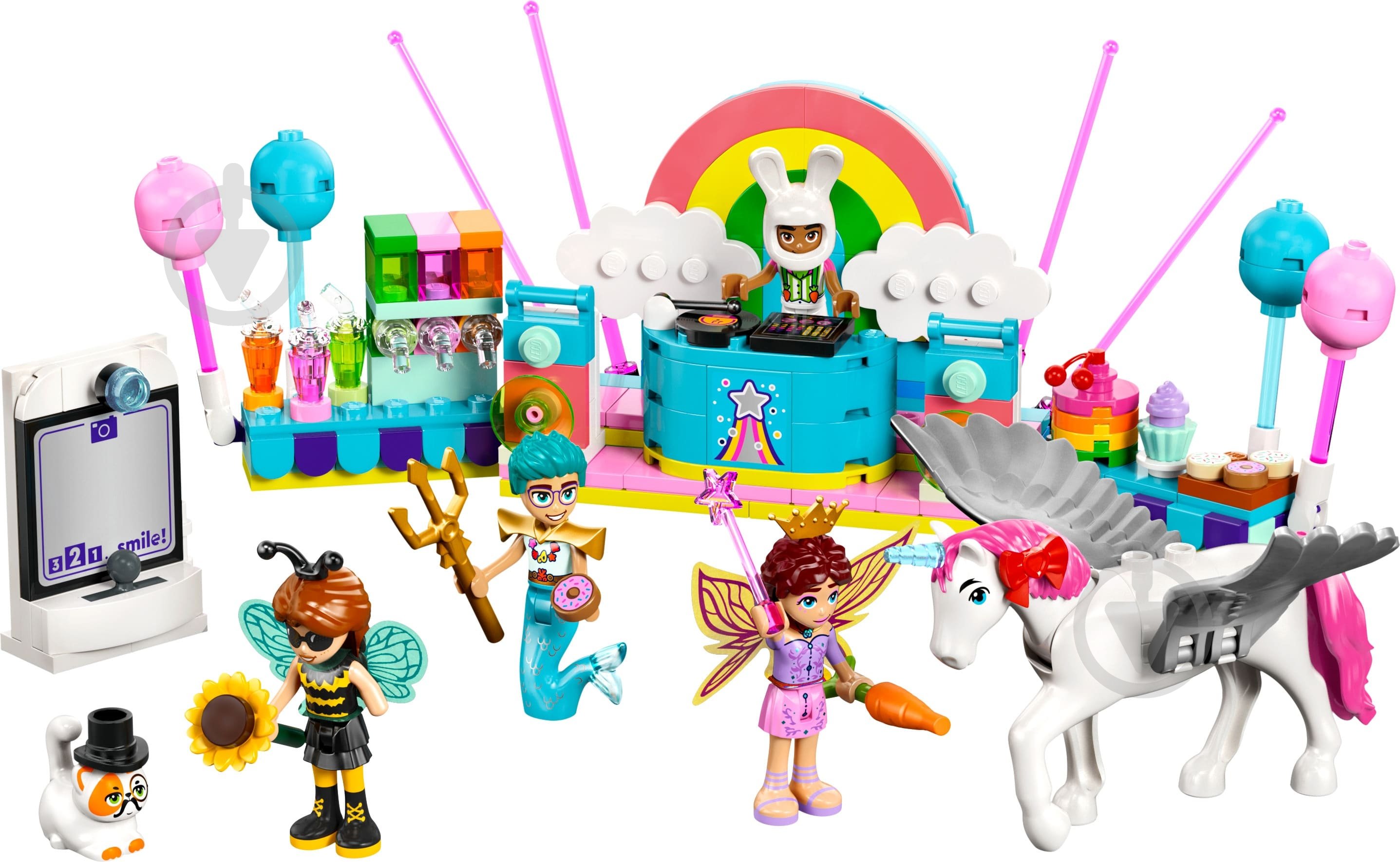 Конструктор LEGO Friends Костюмована вечірка з єдинорогом і феєю 42661 - фото 3