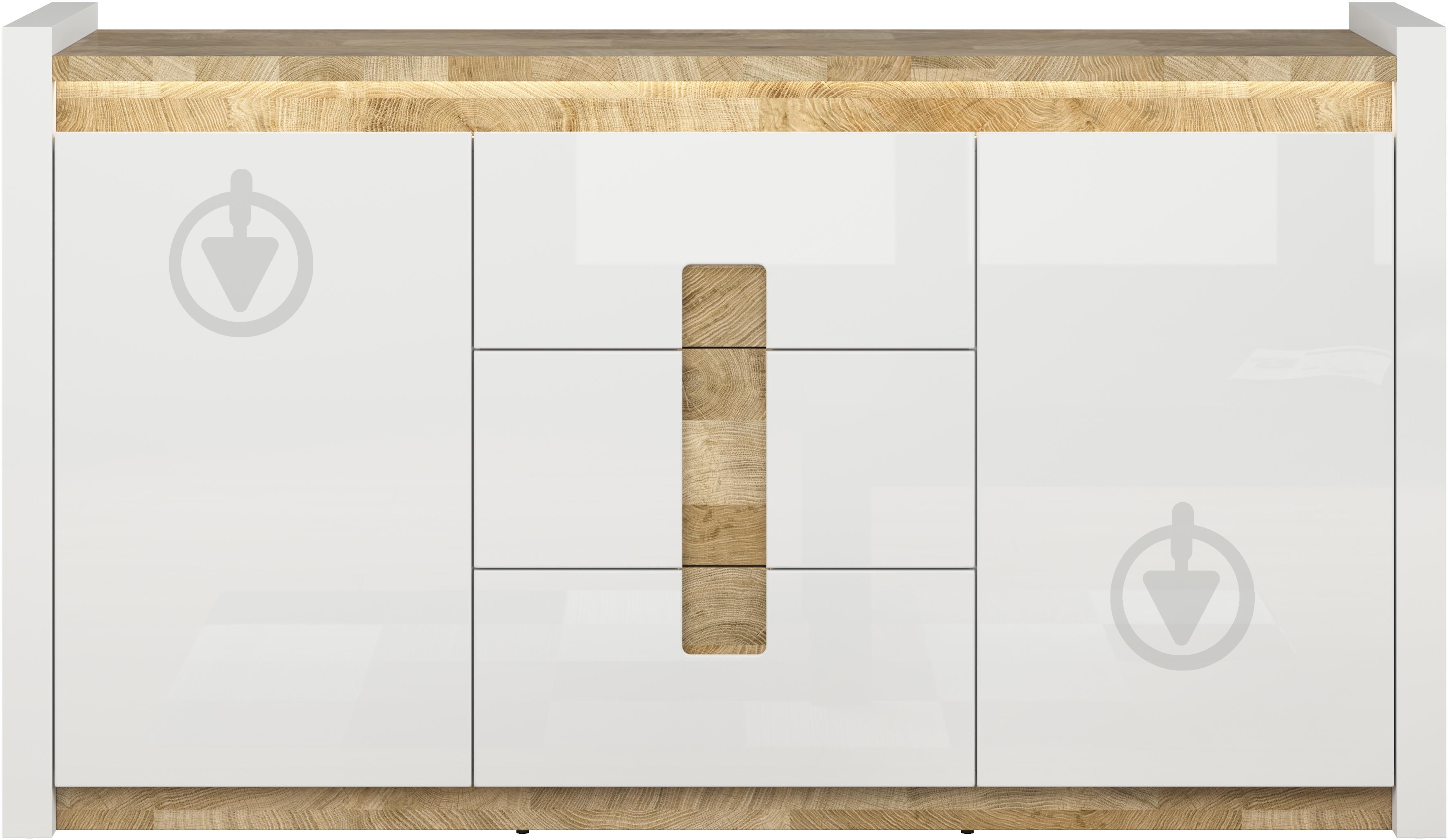 Комод BRW Alameda 2д3ш 1720x965x410 мм дуб вестмінстер/білий глянець (S420-KOM2D3S-BIP/DWM/BIP ) - фото 1 Комод BRW Alameda 2д3ш 1720x965x410 мм дуб вестмінстер/білий глянець (S420-KOM2D3S-BIP/DWM/BIP ) - фото 1