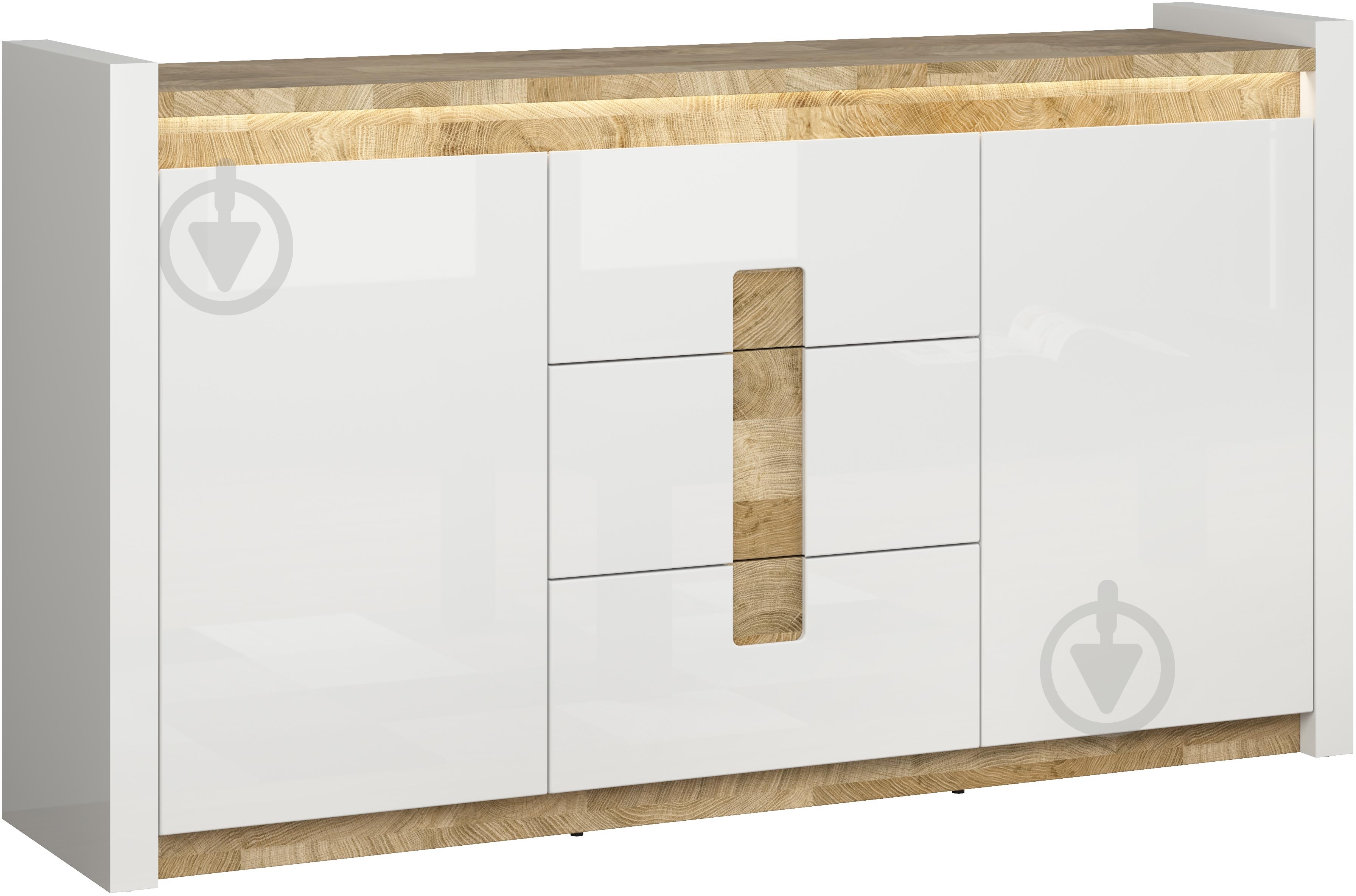 Комод BRW Alameda 2д3ш 1720x965x410 мм дуб вестмінстер/білий глянець (S420-KOM2D3S-BIP/DWM/BIP ) - фото 3 Комод BRW Alameda 2д3ш 1720x965x410 мм дуб вестмінстер/білий глянець (S420-KOM2D3S-BIP/DWM/BIP ) - фото 3