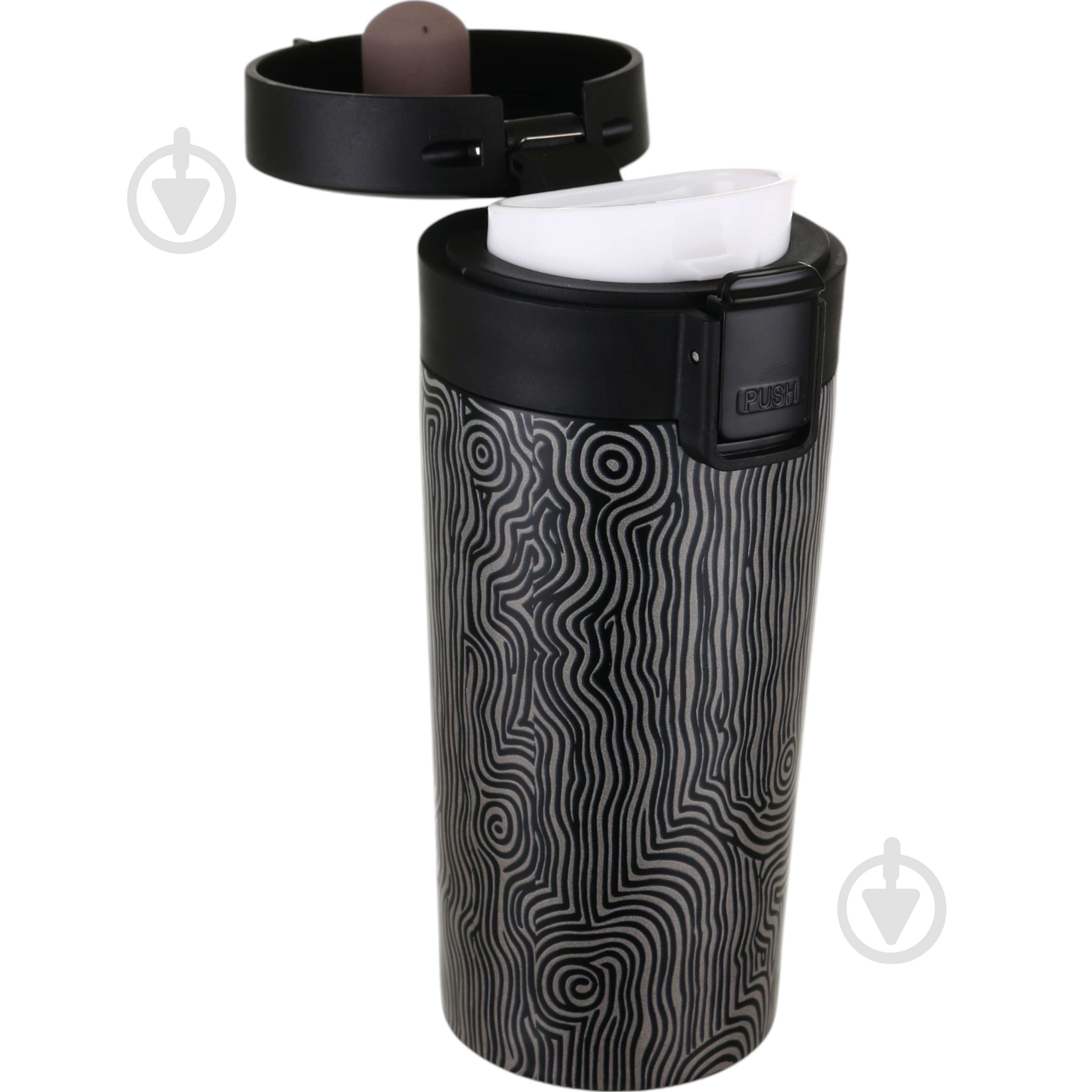 Термочашка Flamberg Flow чорний 350 мл LC-1631 - фото 5 Термочашка Flamberg Flow чорний 350 мл LC-1631 - фото 5