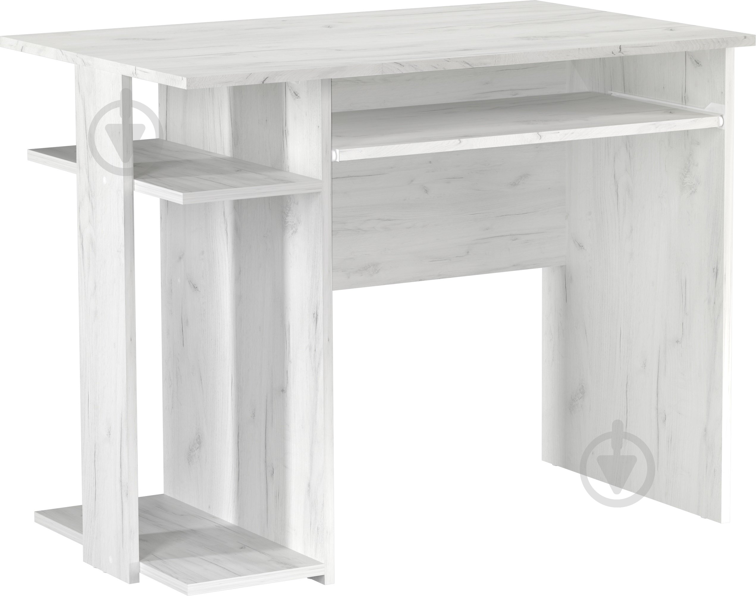 Стол Грейд компьютерный дуб крафт белый 750х950х600 мм дуб крафт белый/дуб крафт белый - фото 1