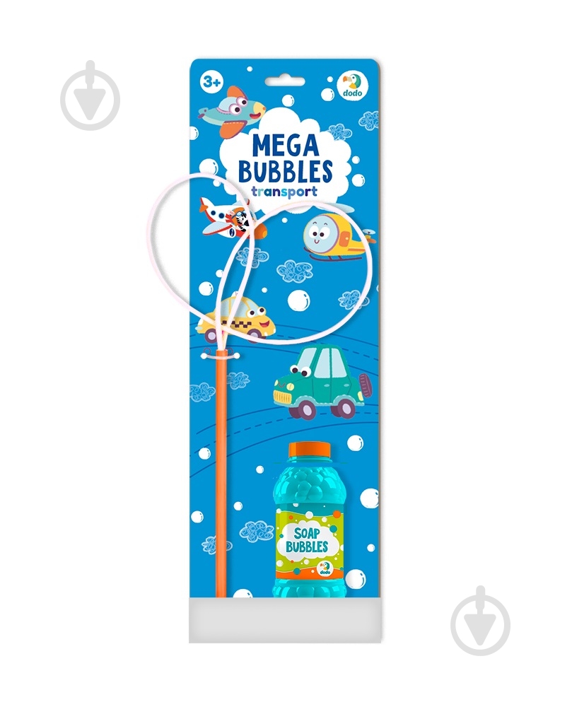 Мыльные пузыри DoDo Mega Bubles Транспорт 450 мл - фото 1