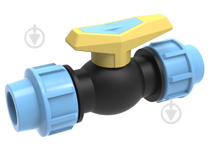 Кран шаровой SantehPlast D 63 ЗЗ (PP) - фото 1