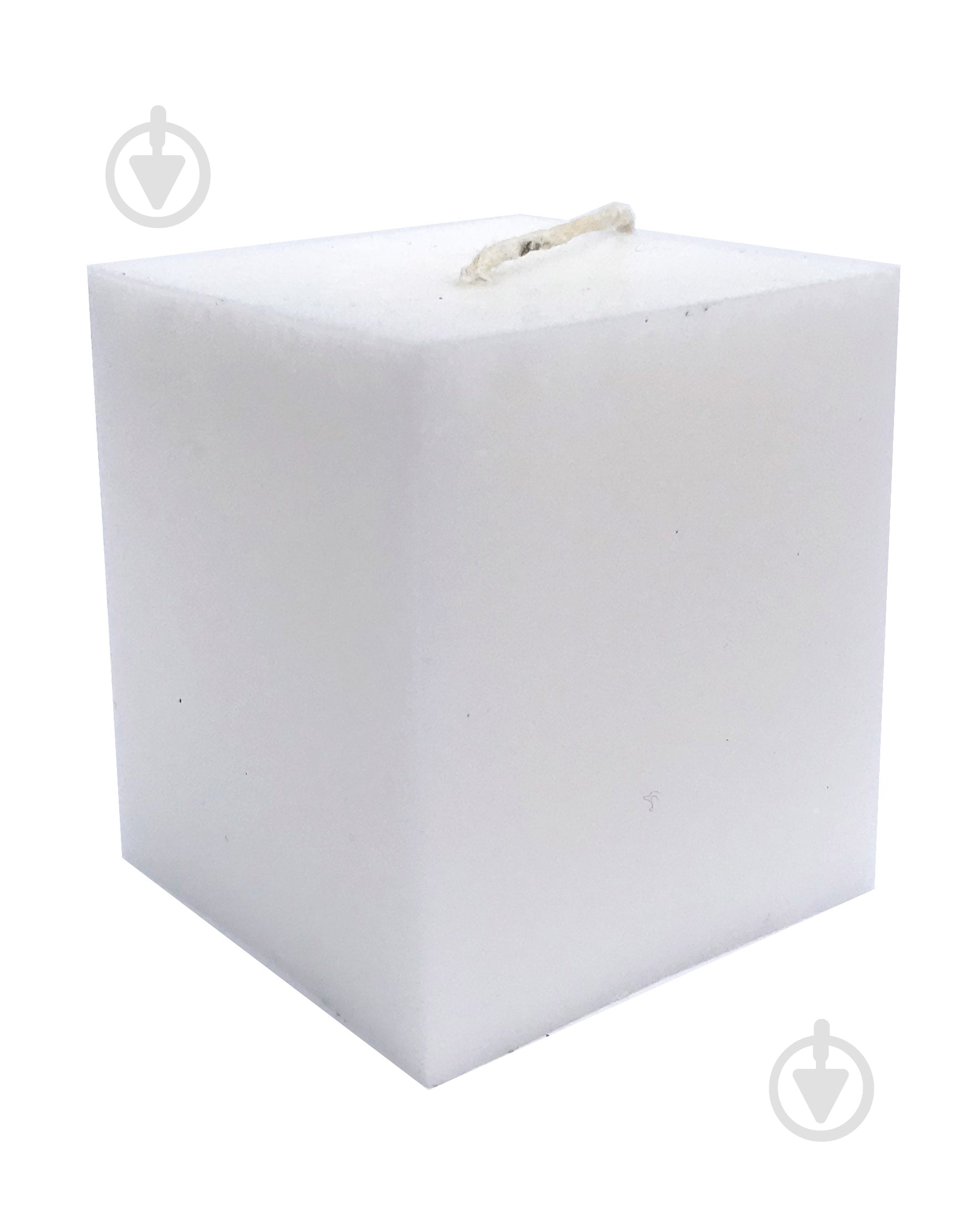 Свеча Куб 6х6 см белая KOZAK - фото 1