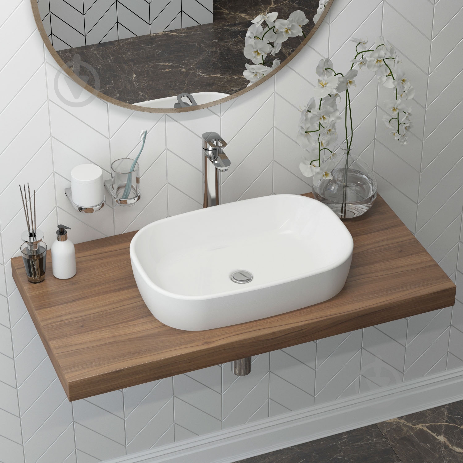 Умывальник-чаша Lavinia Boho Bathroom Sink 33311002 54 см - фото 10 Умывальник-чаша Lavinia Boho Bathroom Sink 33311002 54 см - фото 10