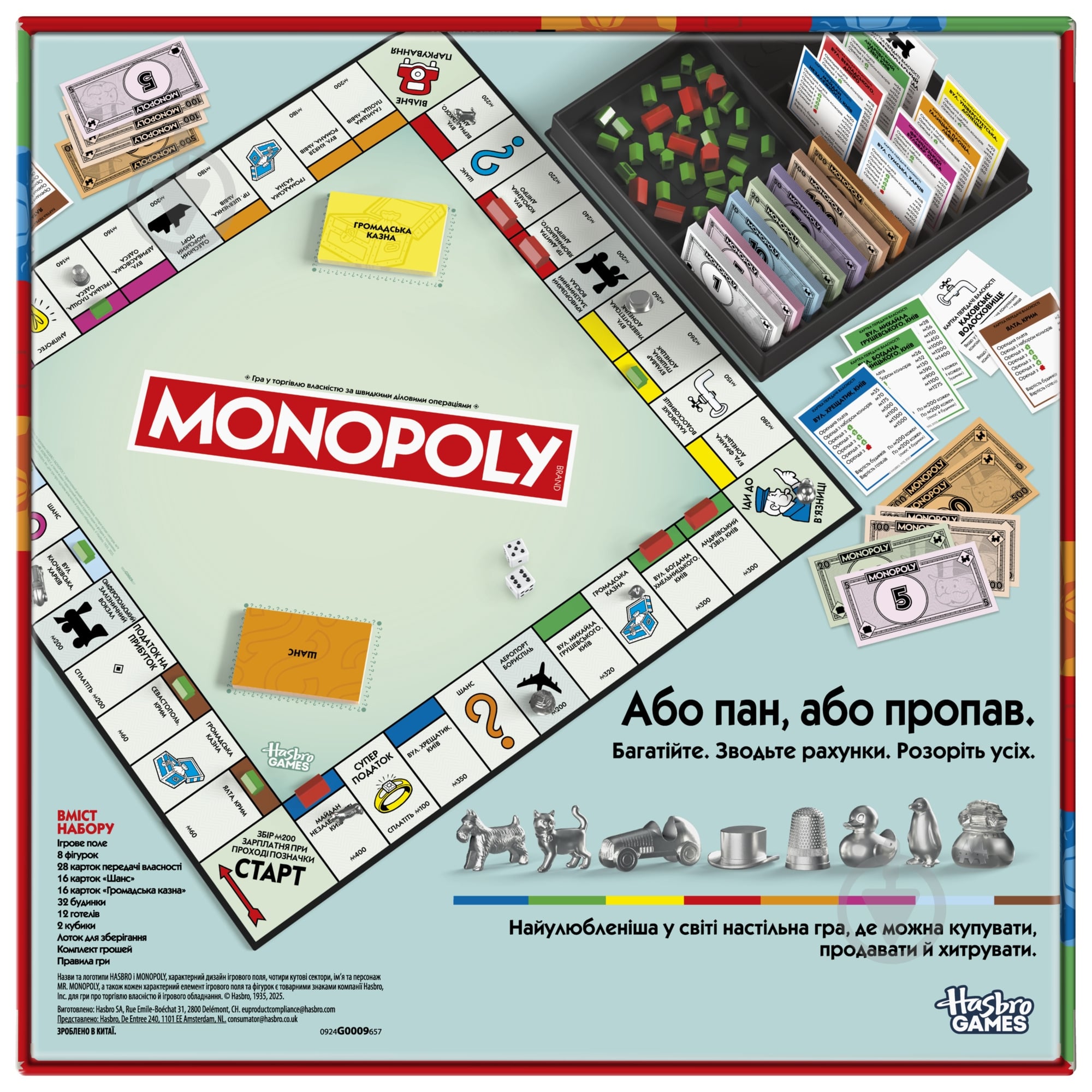 ᐉ Игра настольная Hasbro Монополия классическая G0009 • Купить в