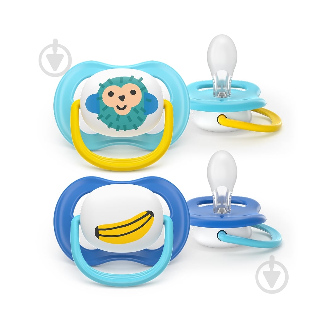 Пустушка Philips Avent силіконова, SCF080/26 Ultra Air Collection6-18 міс. 2 шт - фото 1