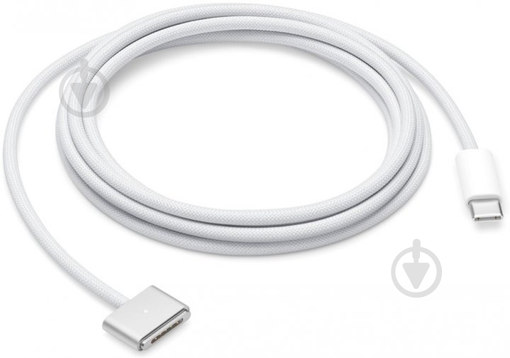 Кабель Apple USB-C to Magsafe 3 2 м белый (MLYV3ZM/A) - фото 1 Кабель Apple USB-C to Magsafe 3 2 м белый (MLYV3ZM/A) - фото 1