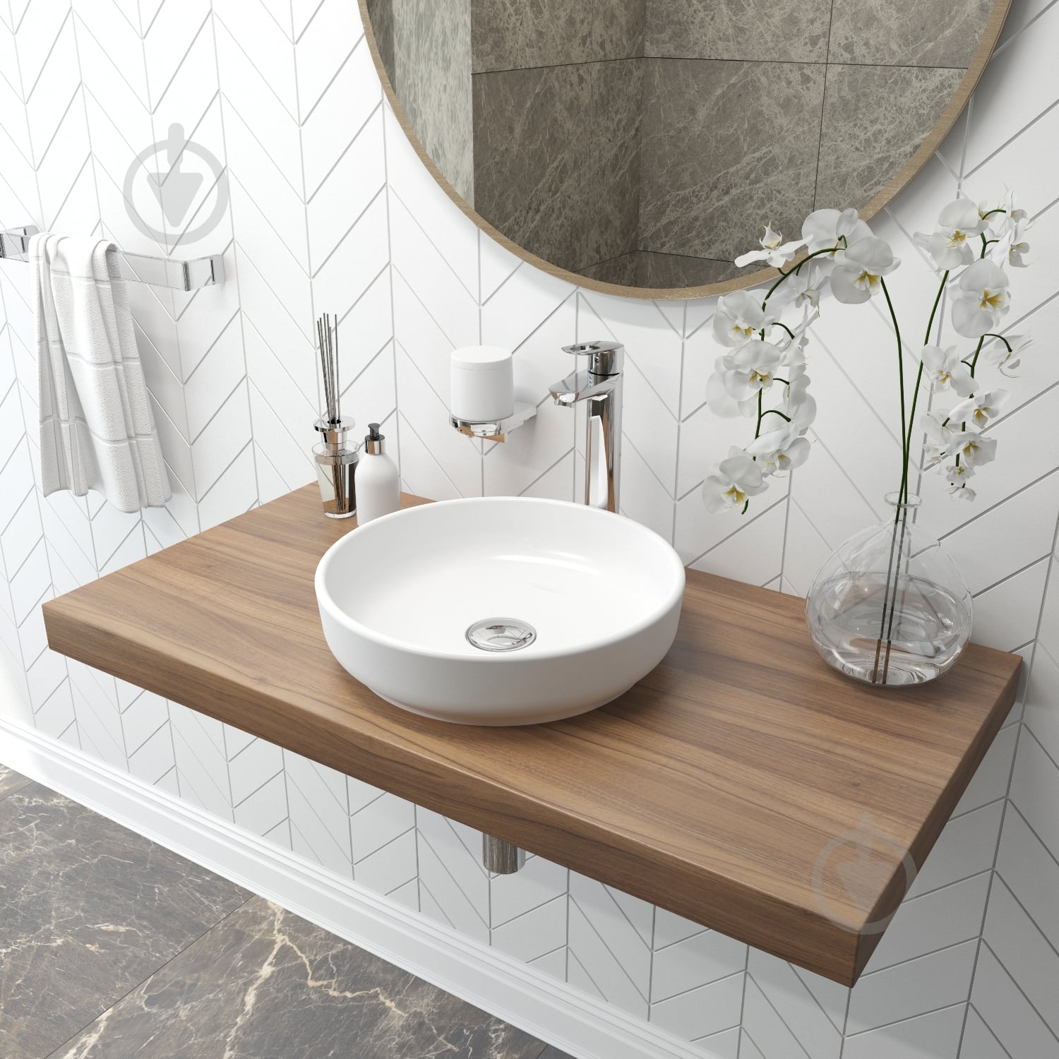 Умывальник-чаша Lavinia Boho Bathroom Sink Slim 33311005 40 см - фото 13 Умывальник-чаша Lavinia Boho Bathroom Sink Slim 33311005 40 см - фото 13
