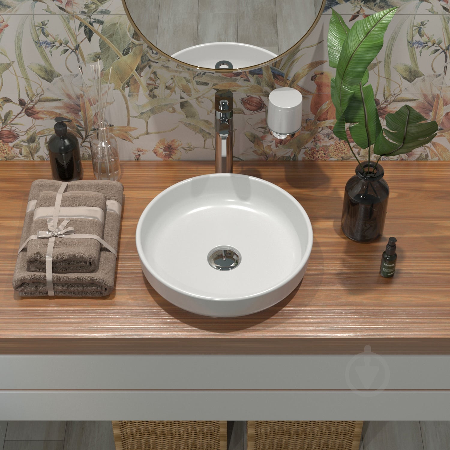 Умывальник-чаша Lavinia Boho Bathroom Sink Slim 33311005 40 см - фото 2 Умывальник-чаша Lavinia Boho Bathroom Sink Slim 33311005 40 см - фото 2