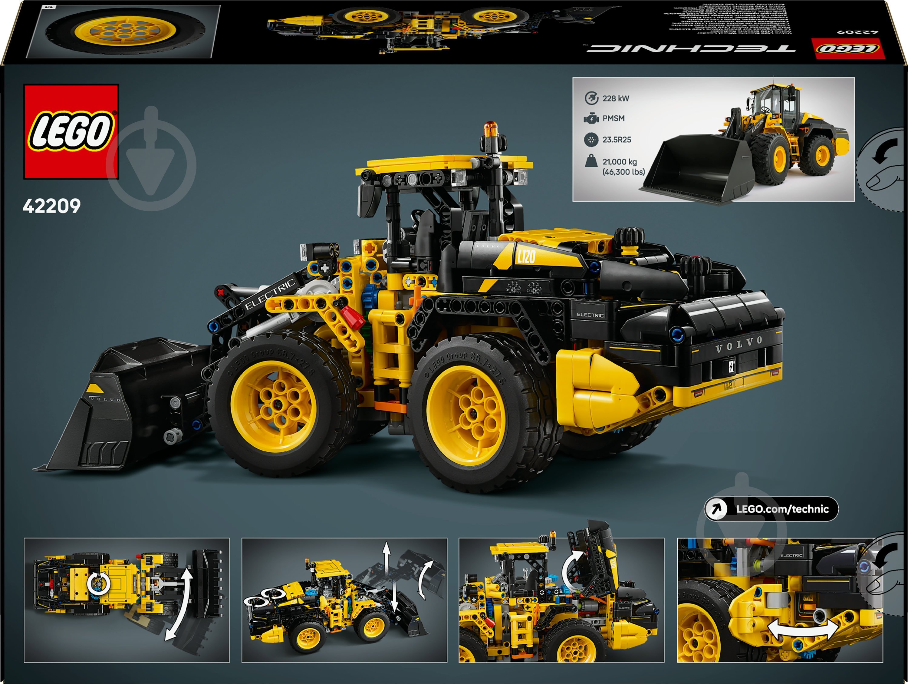 Конструктор LEGO Technic Колісний навантажувач Volvo L120 Electric 42209 - фото 2