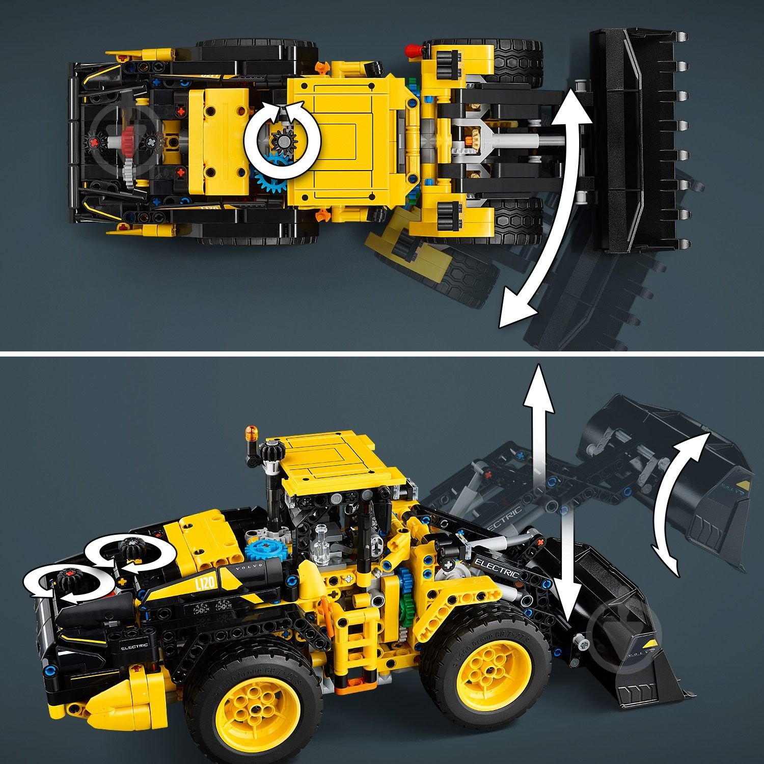 Конструктор LEGO Technic Колісний навантажувач Volvo L120 Electric 42209 - фото 7