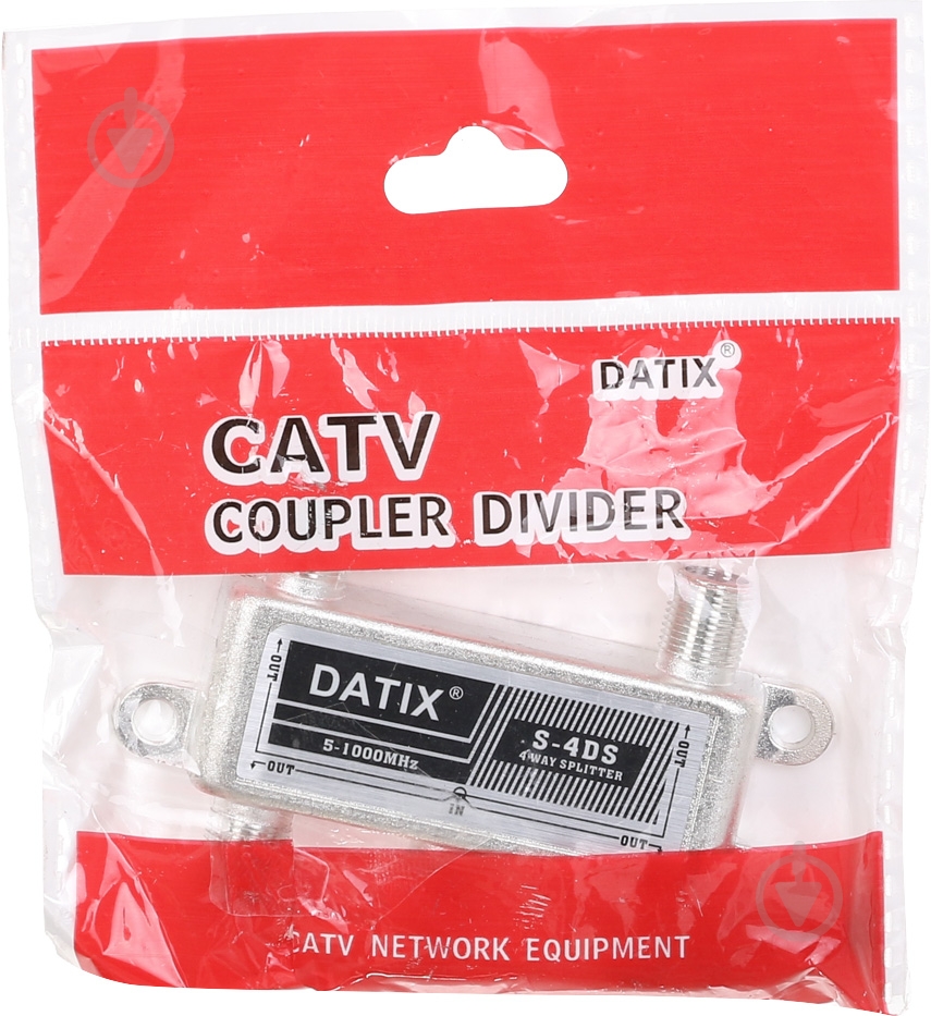 Разветвитель Datix на 4 выхода + 5 коннекторов серебряный Split 4 к-т - фото 4