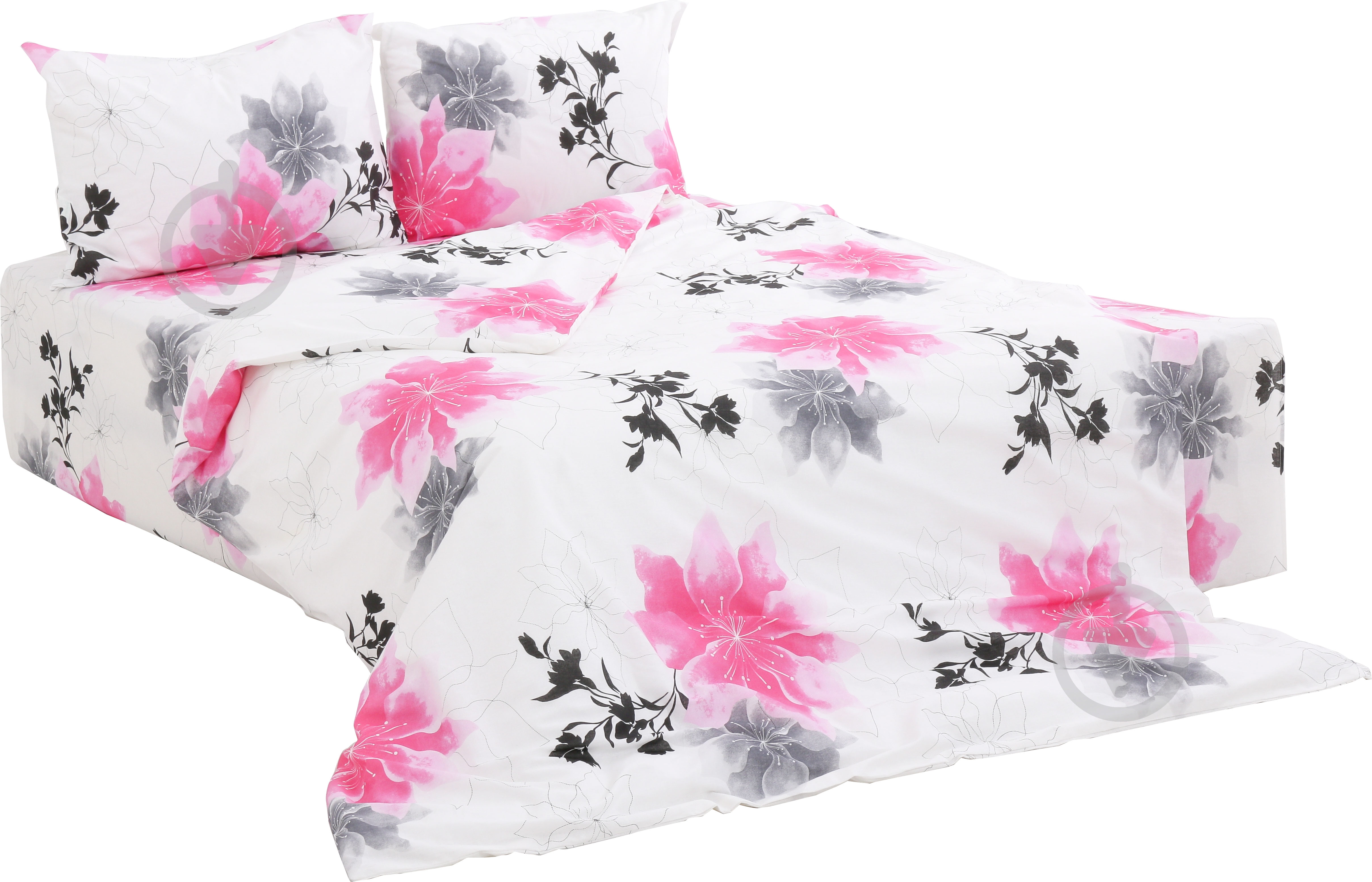 Комплект постельного белья Аманда 2 белый с рисунком UP! (Underprice) - фото 1 Комплект постельного белья Аманда 2 белый с рисунком UP! (Underprice) - фото 1