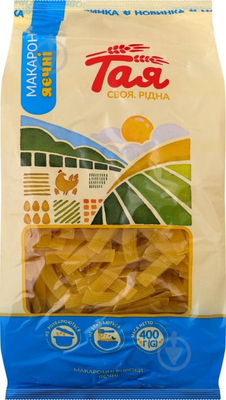 Макарони яєчні Локшина п/п ТАЯ 400 г - фото 1 Макарони яєчні Локшина п/п ТАЯ 400 г - фото 1