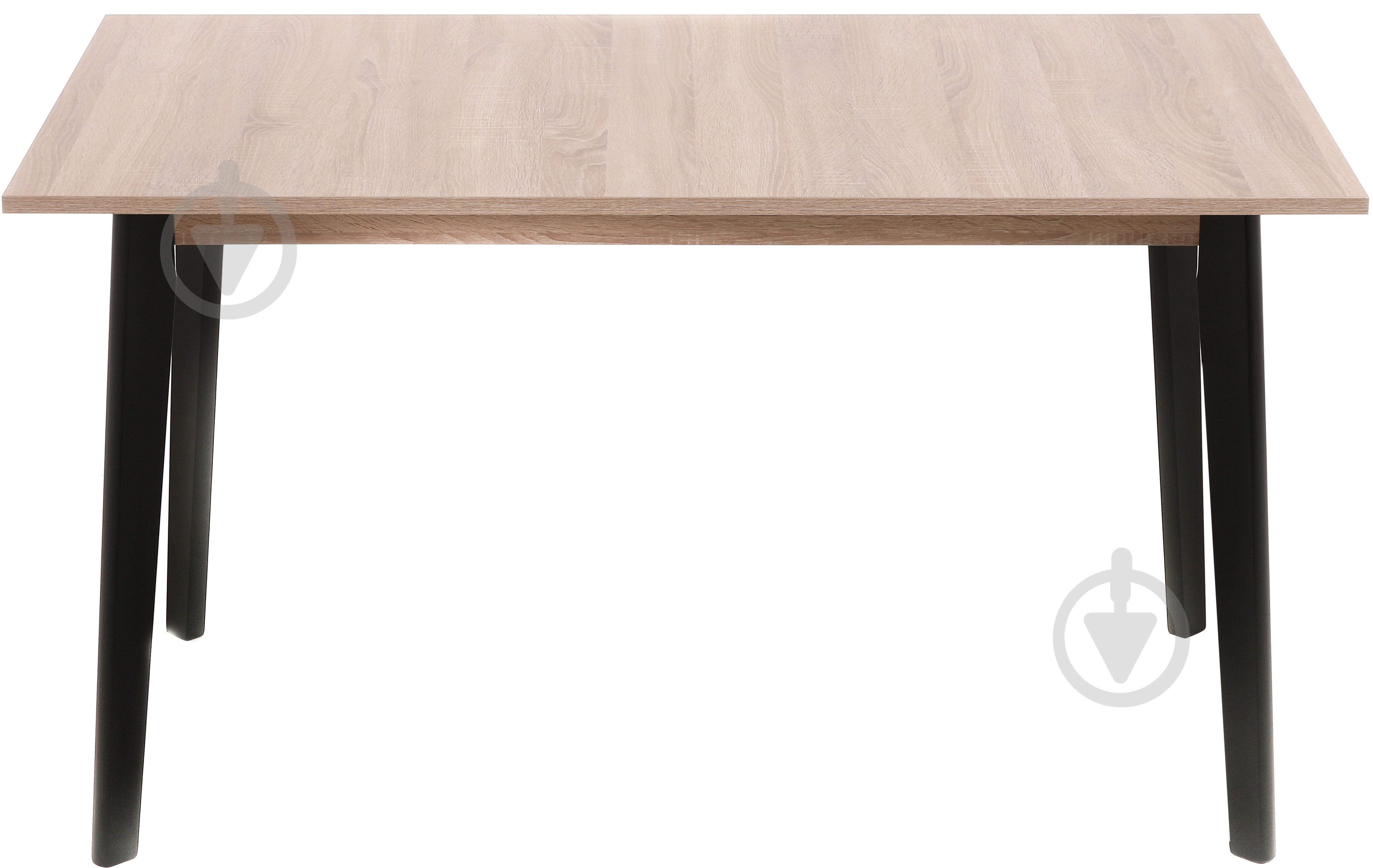 Стол обеденный Light Wood 1350х800х750 черный/дерево светлое - фото 2