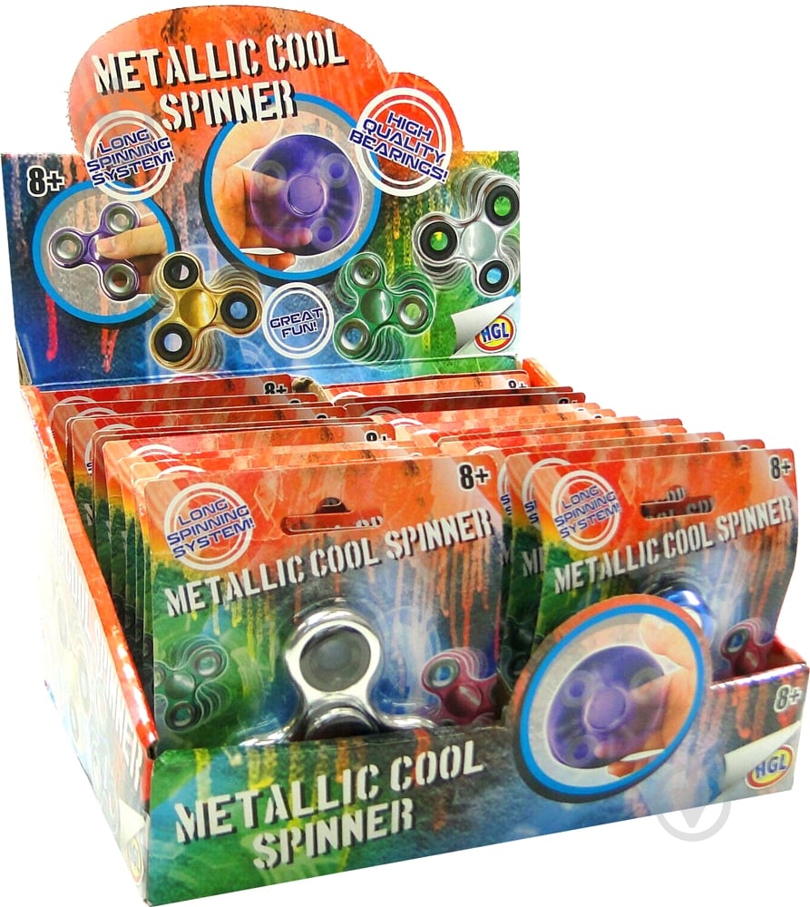 Іграшка-антистрес HGL Metallic Cool Spinner в асортименті - фото 3