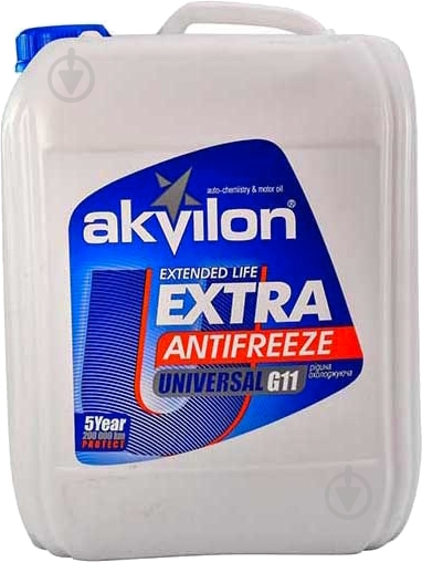 Антифриз AKVILON Ant Ext Blu G11 концентрат 10 кг синий (AKVILON ANT EXT BLU 10KG) - фото 1
