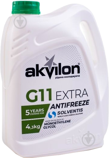 Антифриз AKVILON Ant Ext Gre G11 готовый 4,3 кг зеленый (AKVILON ANT EXT GRE 4.3KG) - фото 1