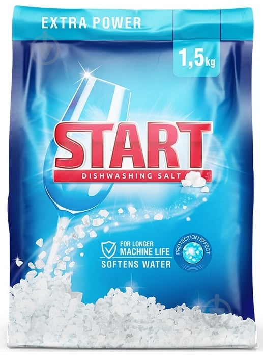 Сіль для посудомийних машин START Dishwashing Salt 1,5 кг - фото 1