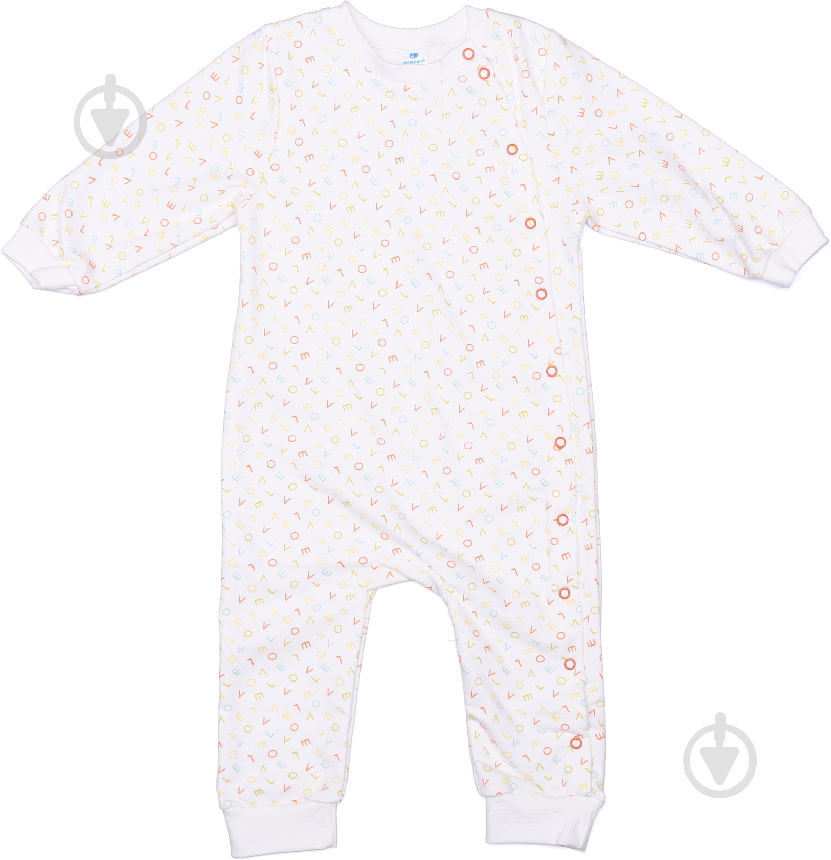 Комбинезон для девочки Minikin р.80 белый с принтом - фото 2