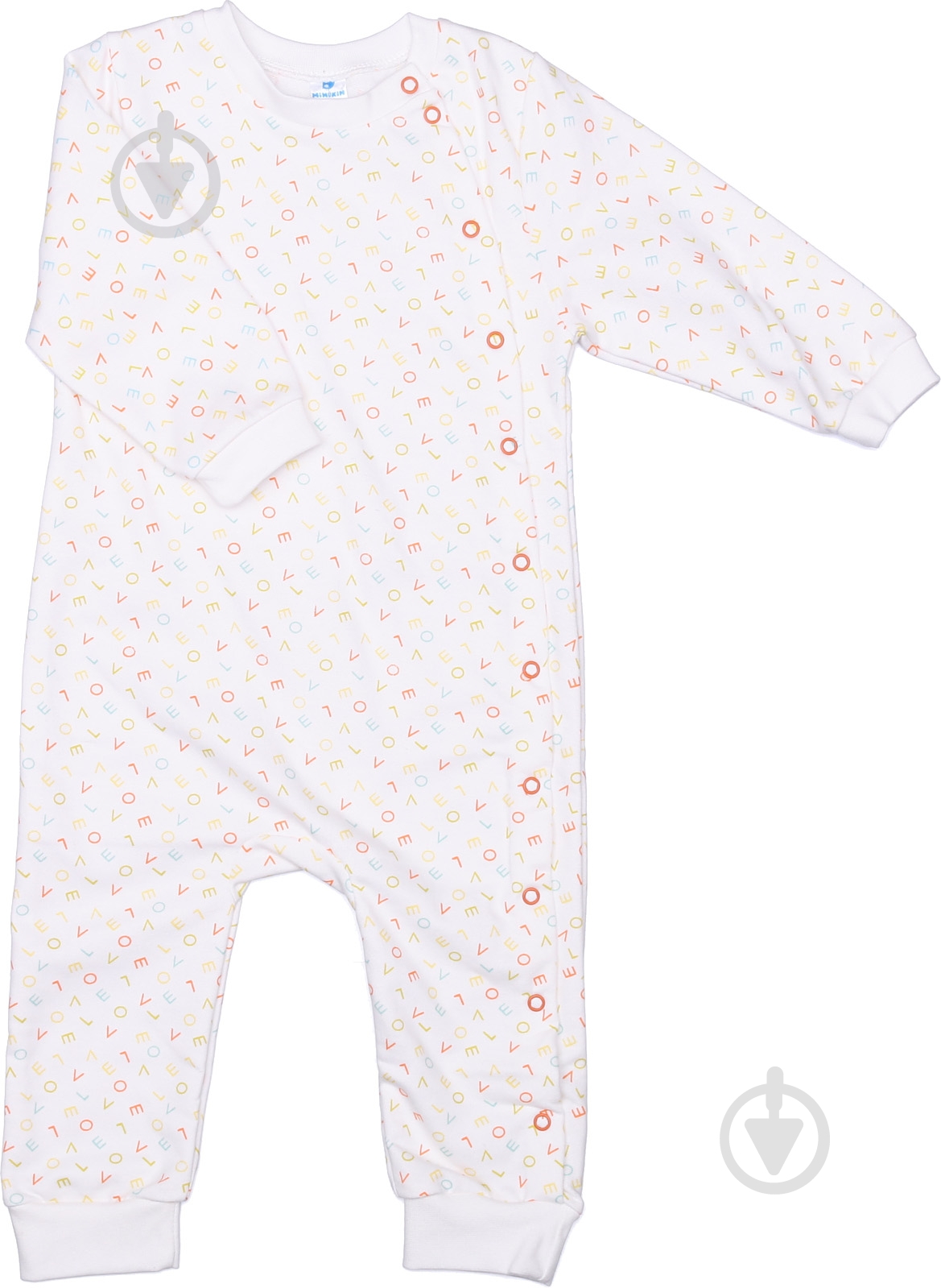 Комбинезон для девочки Minikin р.80 белый с принтом - фото 1