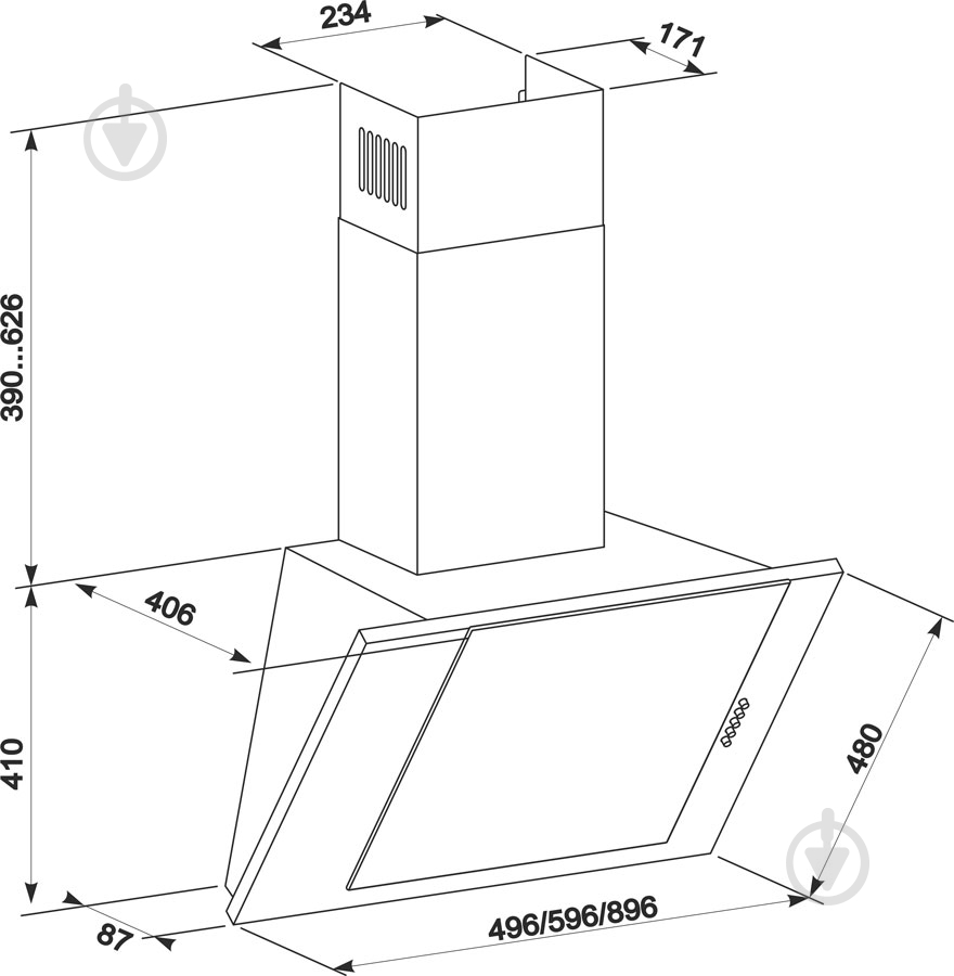 Вытяжка Eleyus Titan A 1200 LED SMD 60 BG - фото 10 Вытяжка Eleyus Titan A 1200 LED SMD 60 BG - фото 10