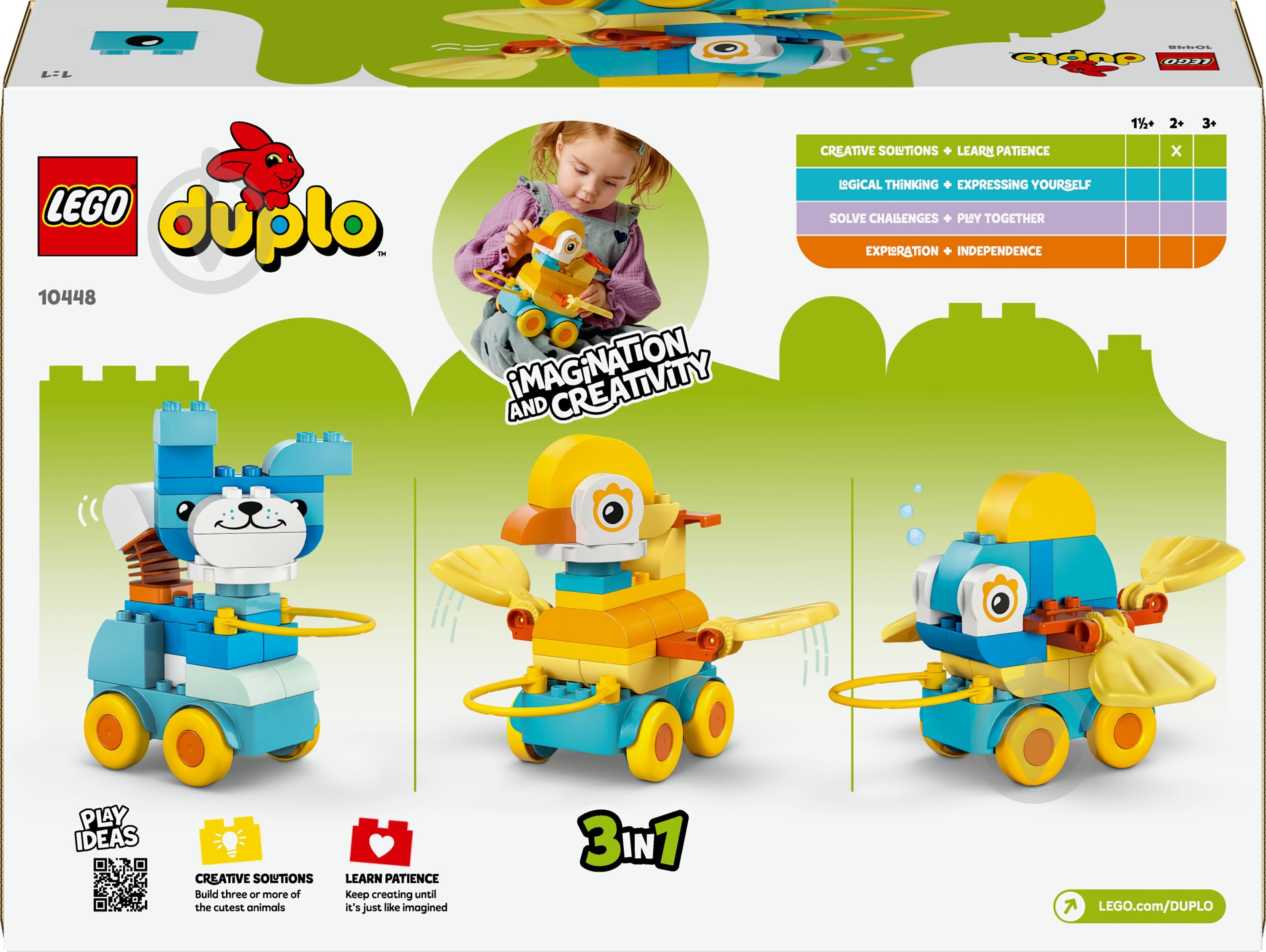 Конструктор LEGO DUPLO Тварини на колесах 3в1 10448 - фото 2