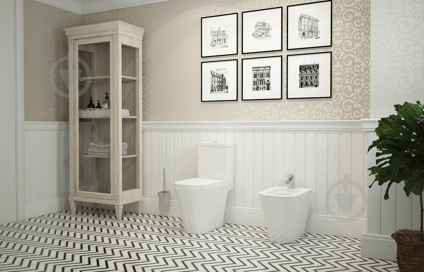 Унитаз-компакт Lavinia Boho Lavinia Boho Biore с сиденьем Soft Close - фото 9