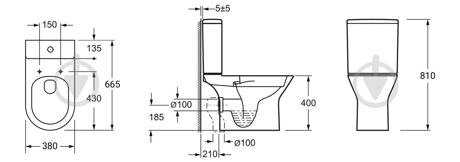 Унитаз-компакт Lavinia Boho Elegant безободковый с сиденьем Soft Close - фото 8 Унитаз-компакт Lavinia Boho Elegant безободковый с сиденьем Soft Close - фото 8