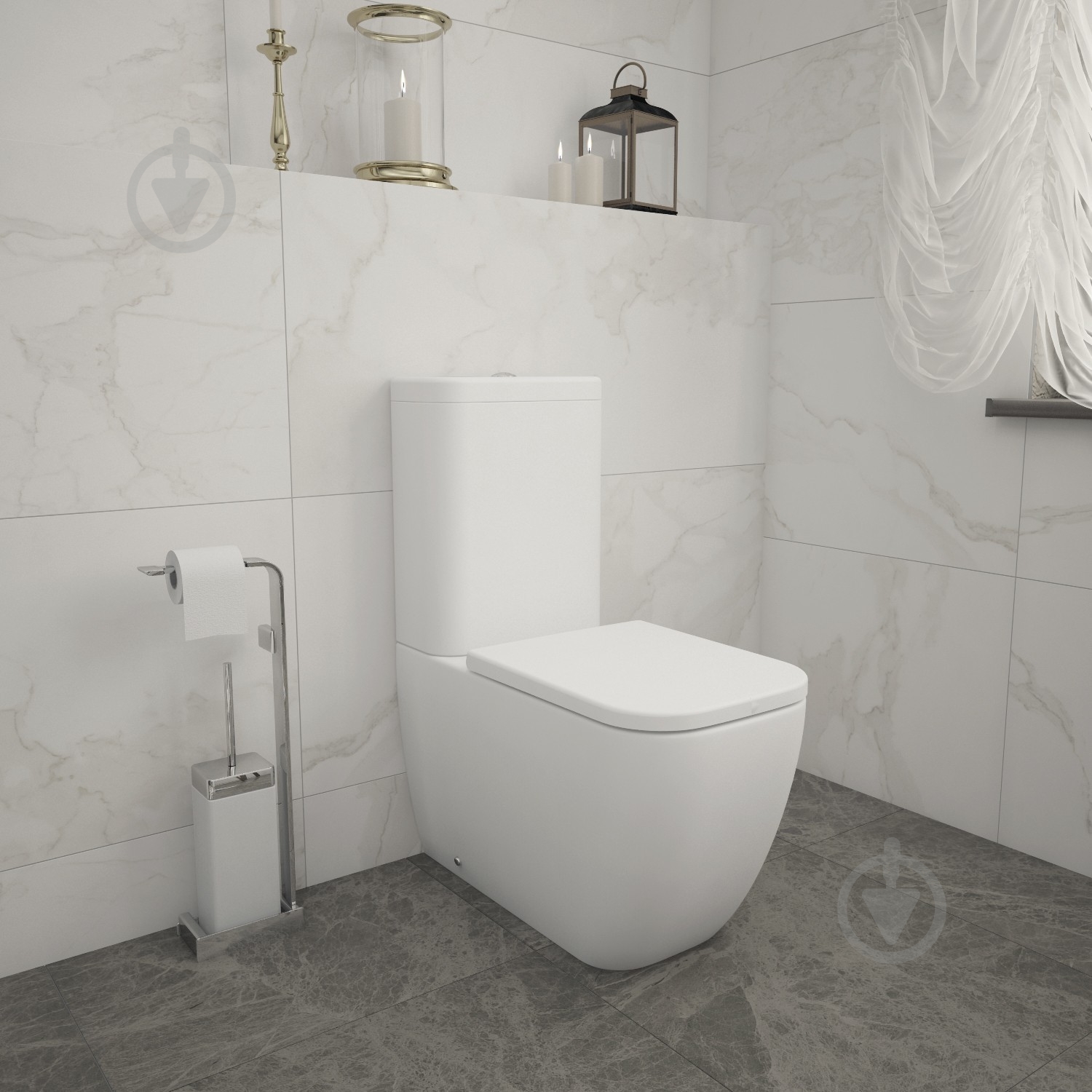 Унитаз-компакт Lavinia Boho One с сиденьем Soft Close - фото 5 Унитаз-компакт Lavinia Boho One с сиденьем Soft Close - фото 5