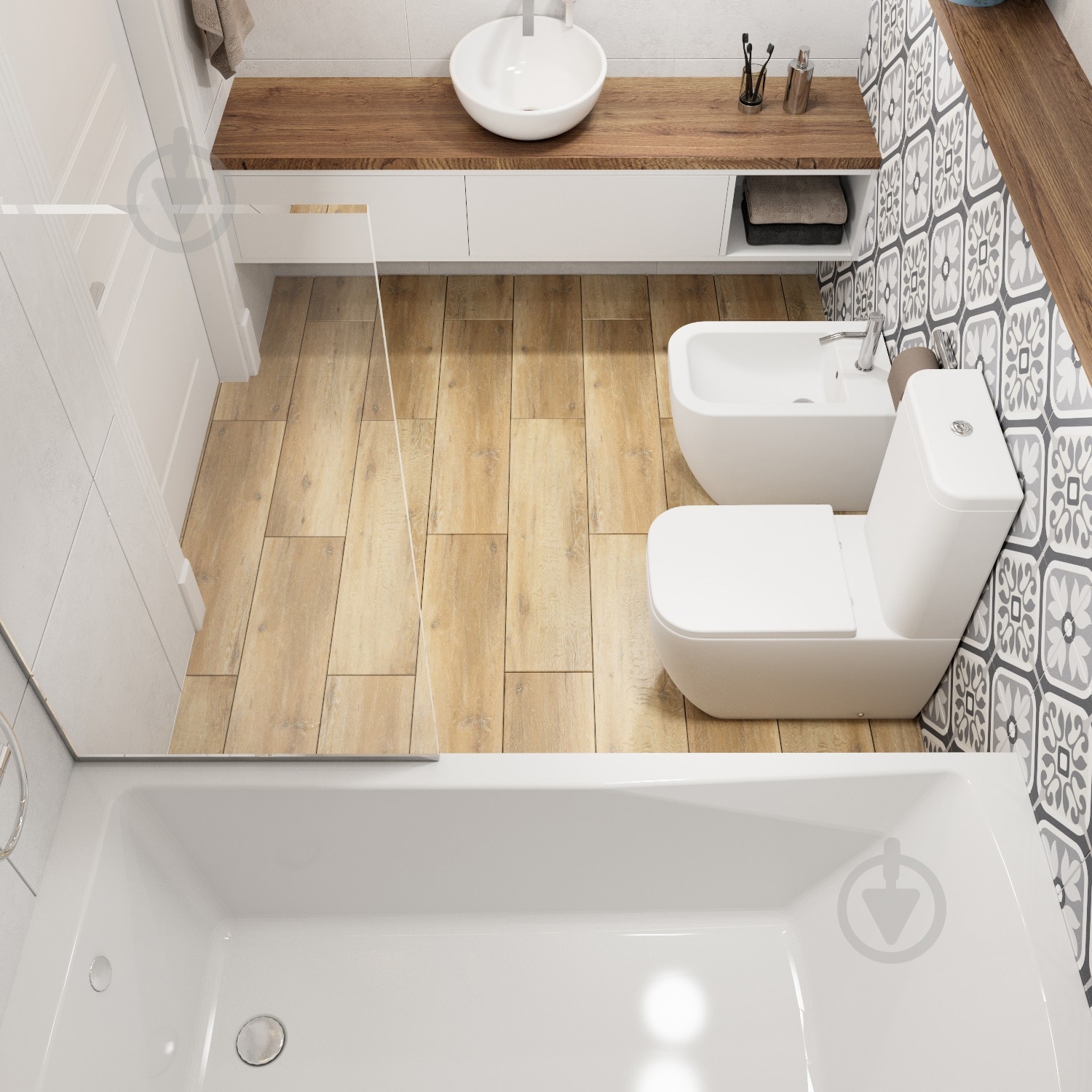 Унитаз-компакт Lavinia Boho One с сиденьем Soft Close - фото 10 Унитаз-компакт Lavinia Boho One с сиденьем Soft Close - фото 10