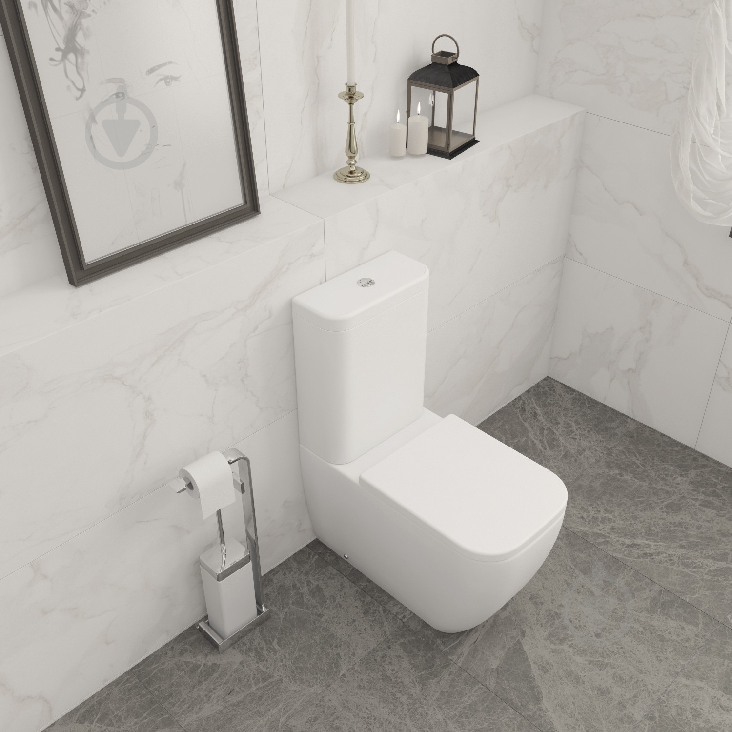 Унитаз-компакт Lavinia Boho One с сиденьем Soft Close - фото 7 Унитаз-компакт Lavinia Boho One с сиденьем Soft Close - фото 7