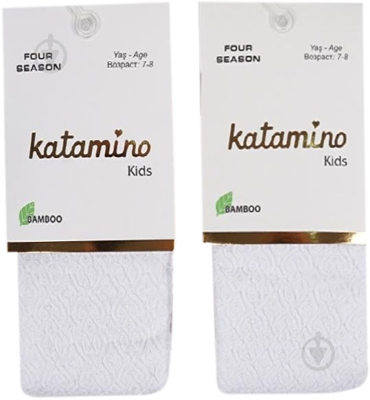 Колготки для девочек KATAMINO K30126 р.145-156 белый - фото 1