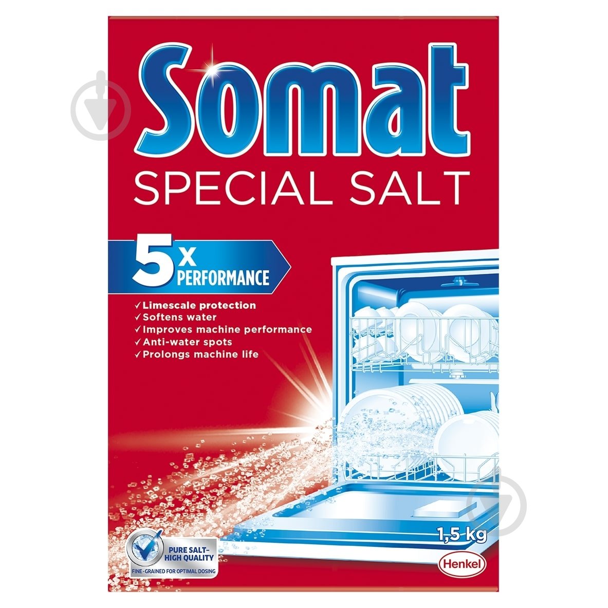 Сіль для посудомийних машин Somat Additives 1,5 кг - фото 1