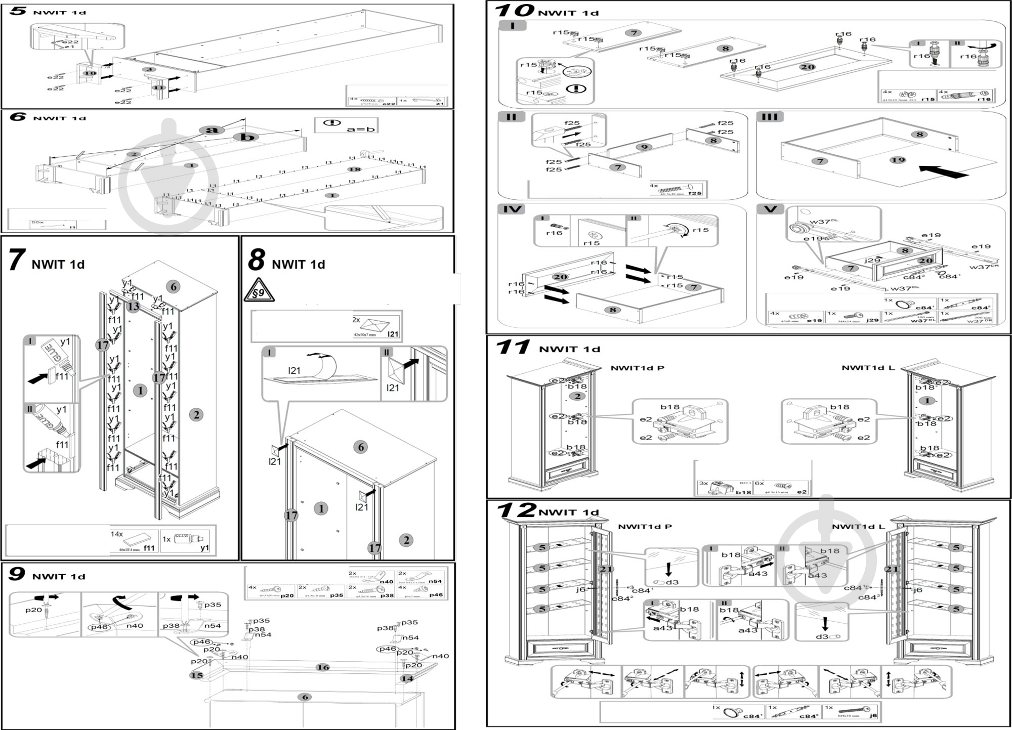 Шкаф BRW Україна NWIT 1d l/p Stylius черешня античная - фото 3