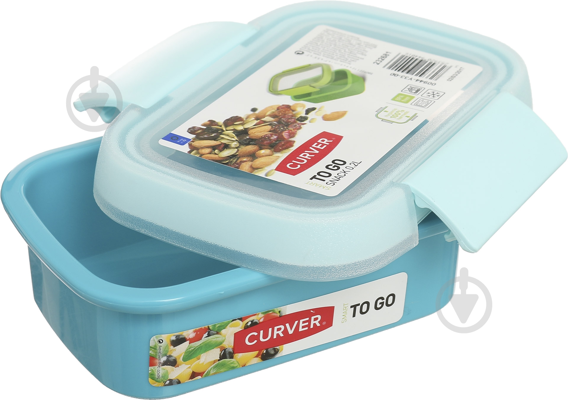 Контейнер із кришкою Curver To Go Snack 200 мл блакитний - фото 2