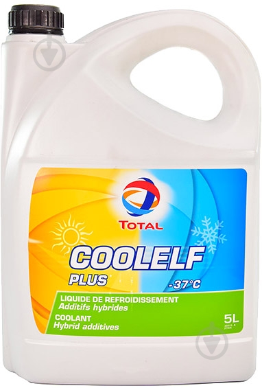 Антифриз Total COOLELF PLUS -37 5L G11 готовый 5 л зеленый (COOLELF PLUS -37 5L) - фото 1