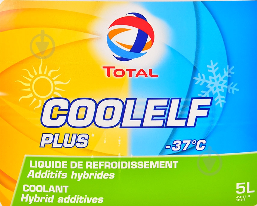 Антифриз Total COOLELF PLUS -37 5L G11 готовый 5 л зеленый (COOLELF PLUS -37 5L) - фото 2