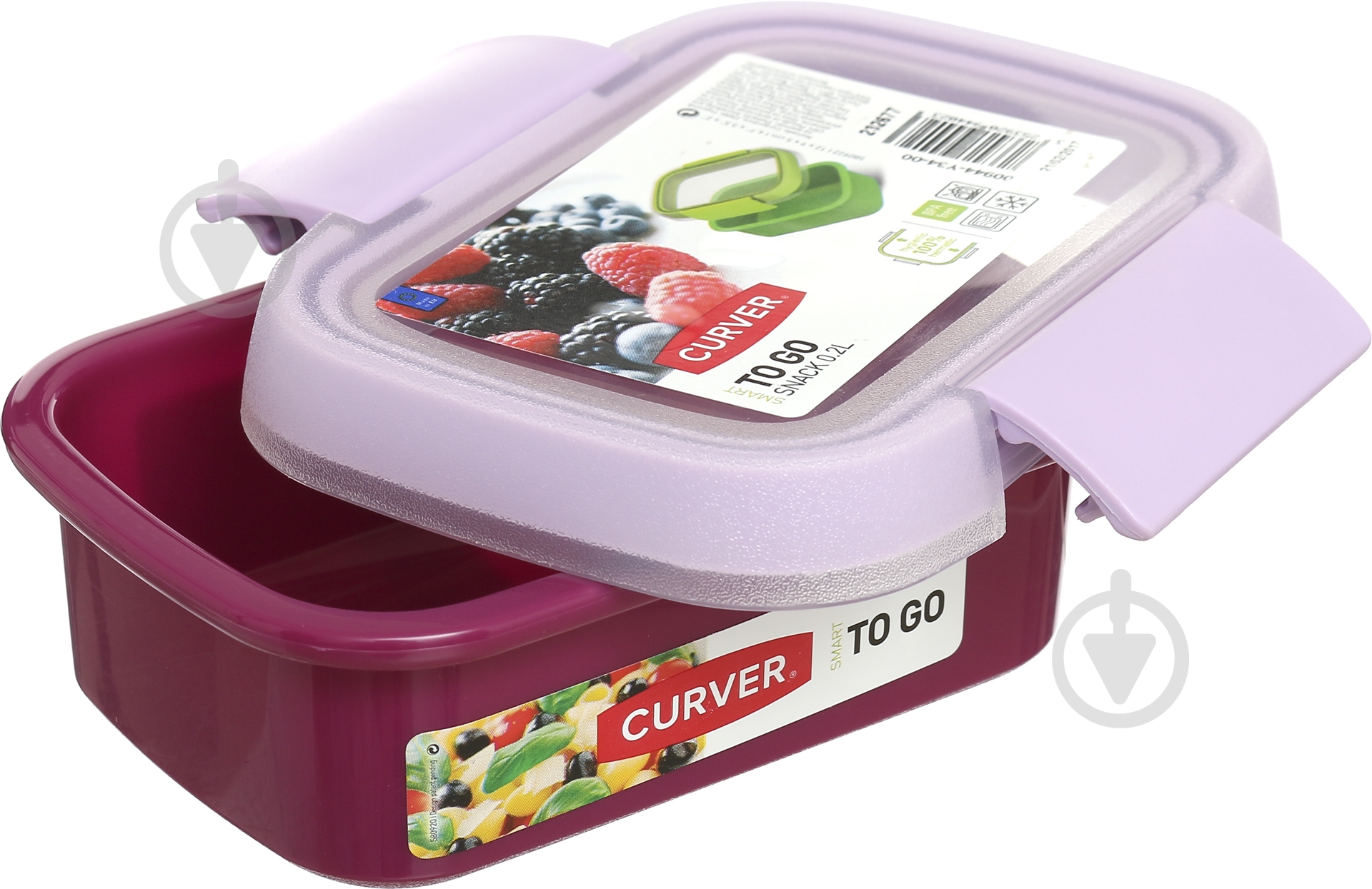 Контейнер із кришкою Curver To Go Snack 200 мл фіолетовий - фото 2