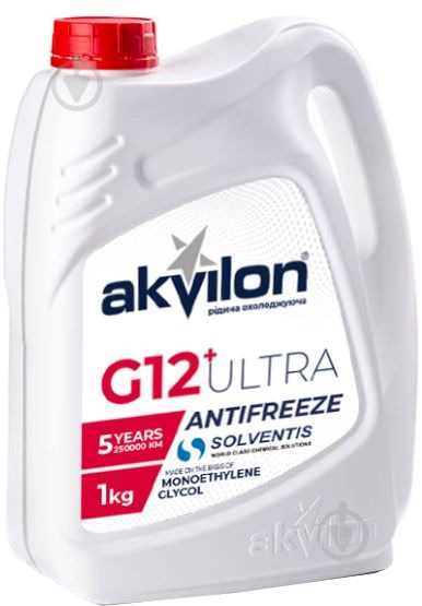Антифриз AKVILON Ant Ult Red G12 готовый 1 кг красный (AKVILON ANT ULT RED 1KG) - фото 1 Антифриз AKVILON Ant Ult Red G12 готовый 1 кг красный (AKVILON ANT ULT RED 1KG) - фото 1